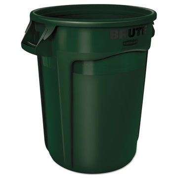 Rubbermaid® Commercial Round Brute Container, Plastic, 32 Gal, Dark Green freeshipping - TVN Wholesale